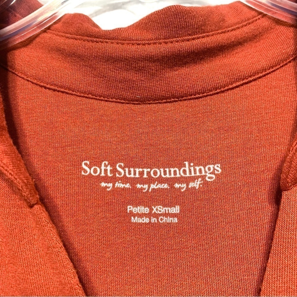 Soft Surroundings Button Down Midi Shift Shirt Dr… - image 5